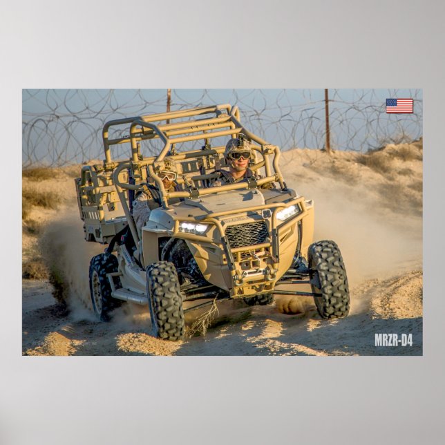 US SPECIELLA OPERATIONER FORDON - MRZR-D4 POSTER (Framsidan)