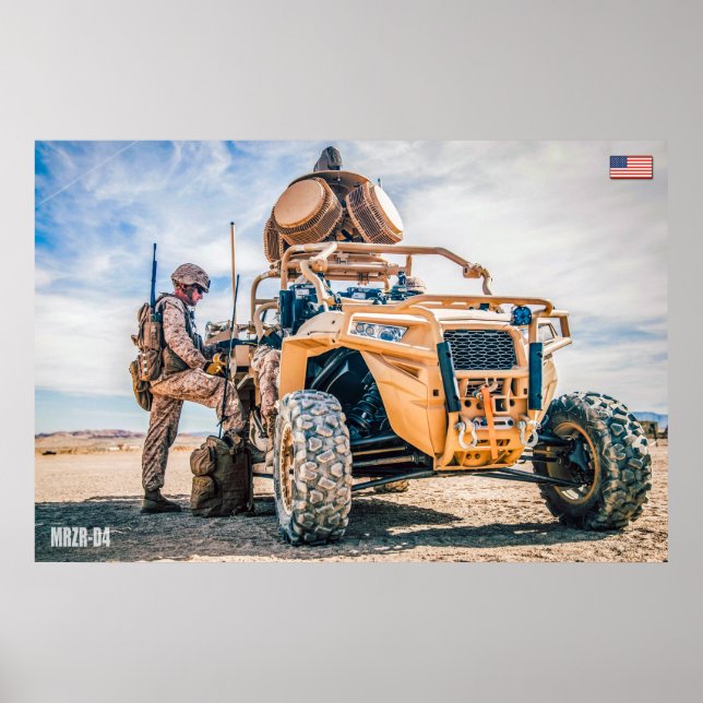 US SPECIELLA OPERATIONER FORDON - MRZR-D4 POSTER (Framsidan)