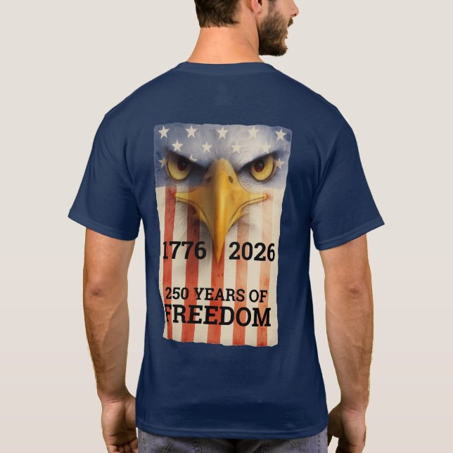 US Spyder Ryders - 1776-2026 250 år av frihet T Shirt (Baksida)