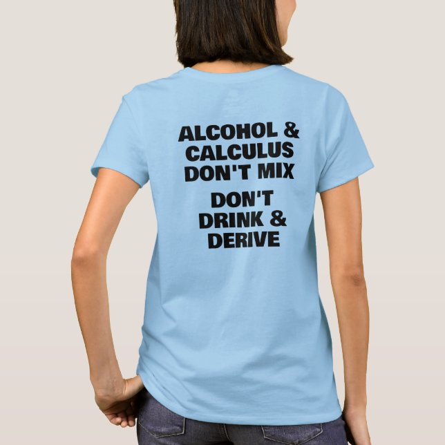 US Spyder Ryders - Alkohol & Matematik T Shirt (Baksida)