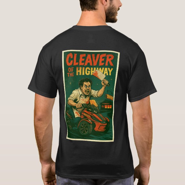  US Spyder Ryders - Cleaver Of The Highway T Shirt (Baksida)