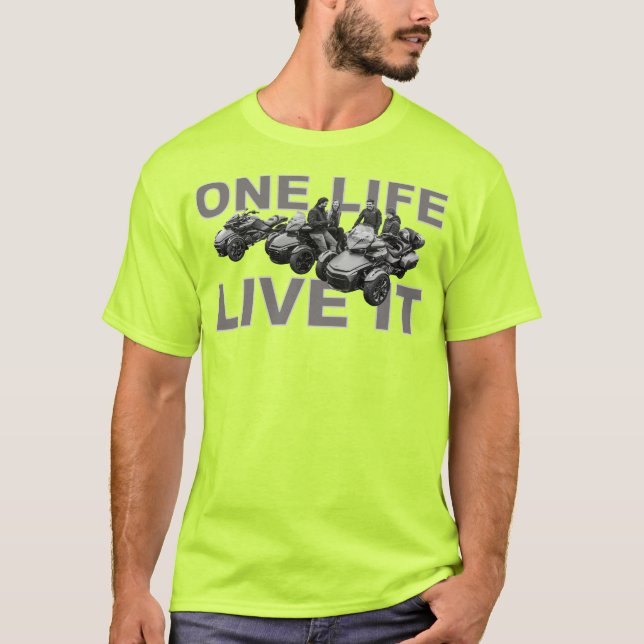 US Spyder Ryders - Ett Liv Lev Det T Shirt (Framsida)