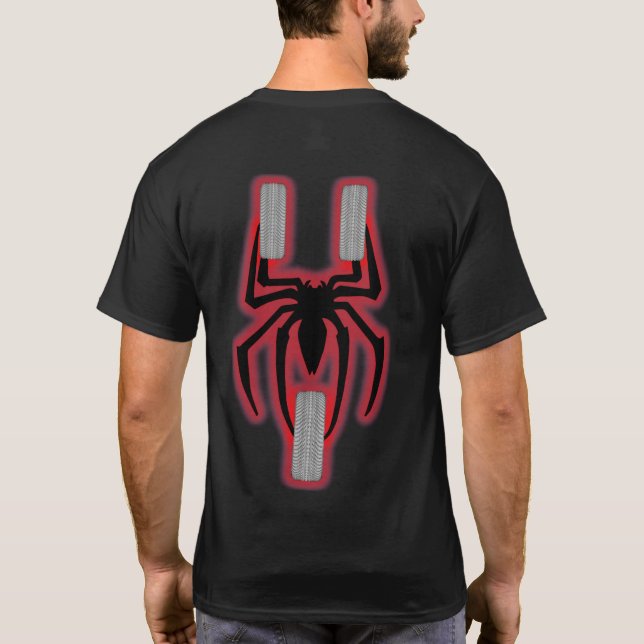 US Spyder Ryders - Glow Red T Shirt (Baksida)