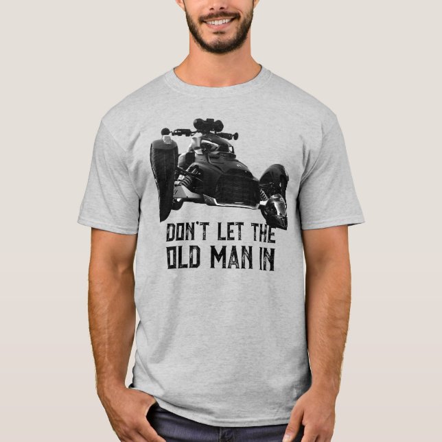 US Spyder Ryders - Låt inte den gamle mannen komma T Shirt (Framsida)