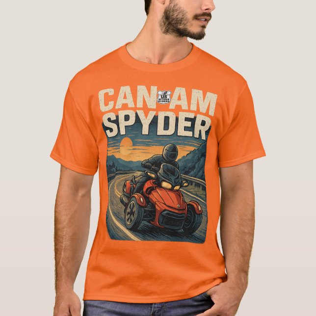 US Spyder Ryders - Lean Into It. 1s T Shirt (Framsida)