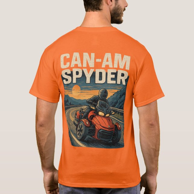 US Spyder Ryders - Lean Into It. T Shirt (Baksida)