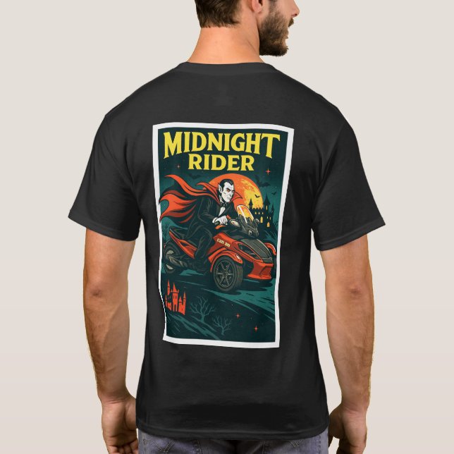 US Spyder Ryders - Midnight Rider T Shirt (Baksida)