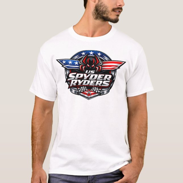 US Spyder Ryders - RWB T Shirt (Framsida)