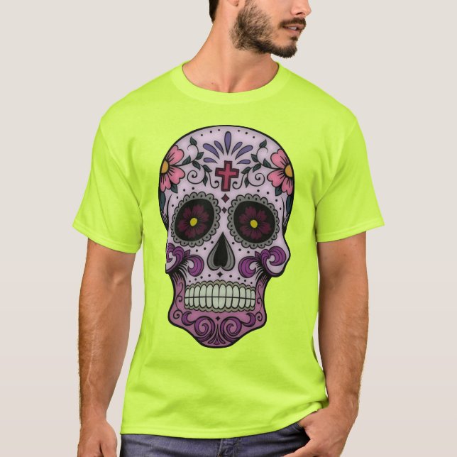 US Spyder Ryders - Skull Calaveras Front T Shirt (Framsida)