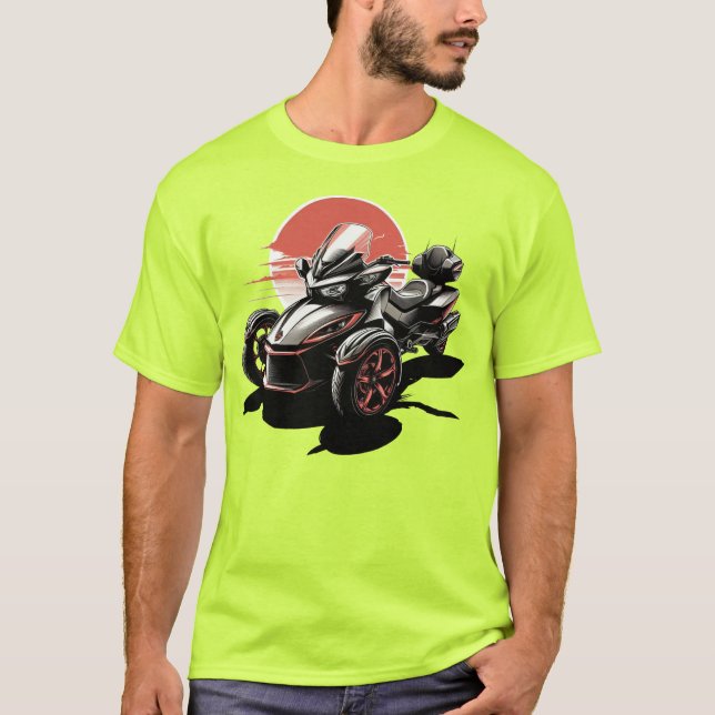 US Spyder Ryders - Sol & Shadows T Shirt (Framsida)