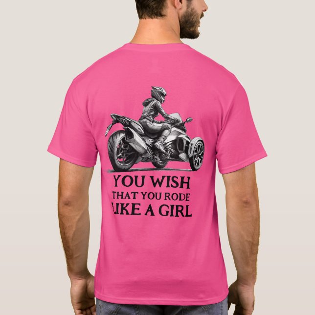 US Spyder Ryders - Som En Tjej T Shirt (Baksida)