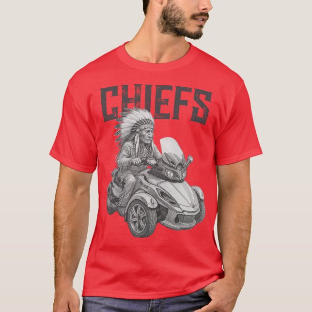 US Spyder Ryders - Spyder Chiefs T Shirt (Framsida)