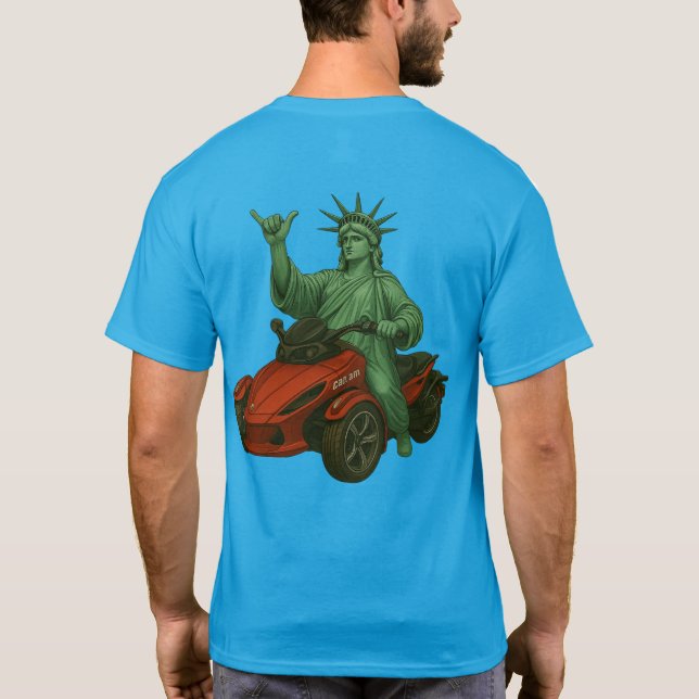 US Spyder Ryders - Spyder Statue Liberty 2S T Shirt (Baksida)
