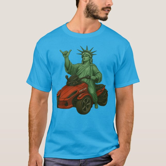 US Spyder Ryders - Spyder Statue Liberty T Shirt (Framsida)