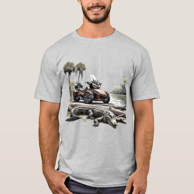 US Spyder Ryders - Swamp & Gator T Shirt (Framsida)