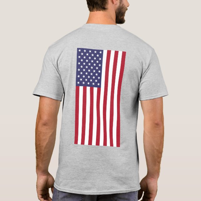 US Spyder Ryders - USA Flag vertikalt T Shirt (Baksida)