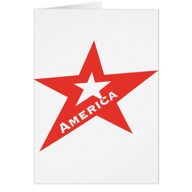 US Star Hälsningskort (Framsidan)