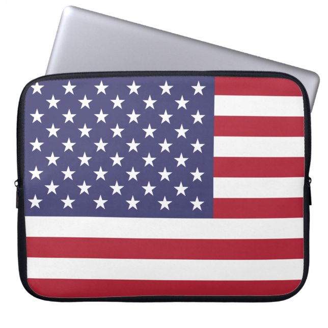 US Stars and Stripes Laptop Fodral (Framsidan)