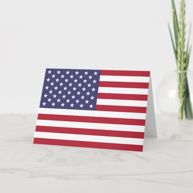 US Stars och stripes Kort (Framsida)