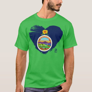 US State I Kärlek Kansas Kansas Flagga TShirt T Shirt