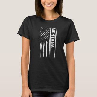 US State Montana - American Flag Sayings Premium T Shirt