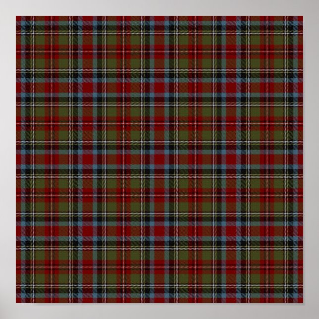 US State Tartan - Carolinas - Digital Download Poster (Framsidan)