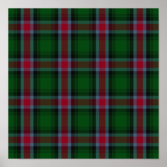 US State Tartan - Georgia - Digital Download Poster (Framsidan)