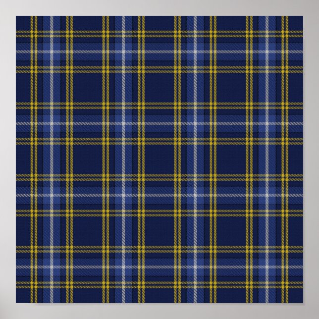 US State Tartan - Indiana - Digital Download Poster (Framsidan)