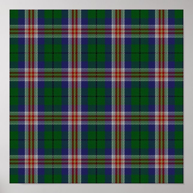 US State Tartan - Kentucky - Digital Download Poster (Framsidan)