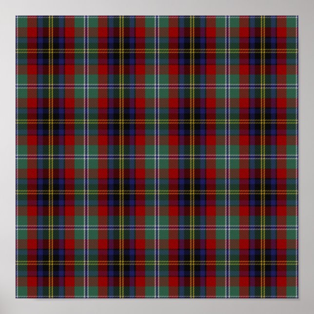 US State Tartan - SD Black Backe- Digital Download Poster (Framsidan)