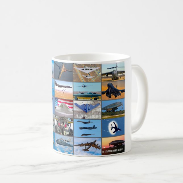US STRATEGIC BOMBER AIRCRAFT ’MONTAGE’ KAFFEMUGG (Framsida höger)