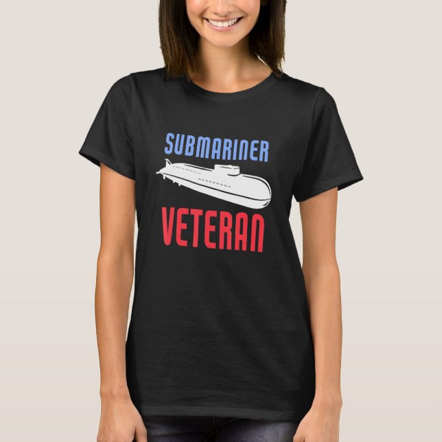 Us Submariner Veteran T Shirt (Framsida)