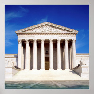 US Supreme Court byggnad, Washington DC, USA Poster