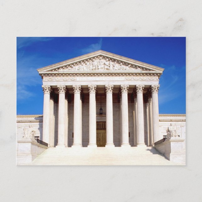US Supreme Court byggnad, Washington DC, USA Vykort (Framsida)