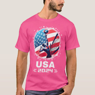 US Team 2024 Volleyball Shirt För manar Women Kids T