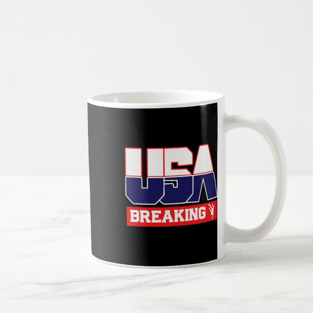 US Team Break Dancing - Manar och Women American S Kaffemugg (Höger)