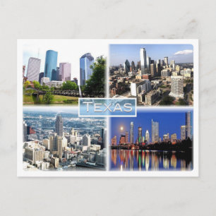 US Texas - Downtown Houston - Downtown Dallas - Vykort
