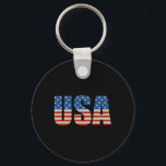 US Text Flagga Shirt - American Flagga Patriotic 4 Nyckelring<br><div class="desc">US Text Flagga Shirt - American Flagga Patriotic 4:e juli</div>