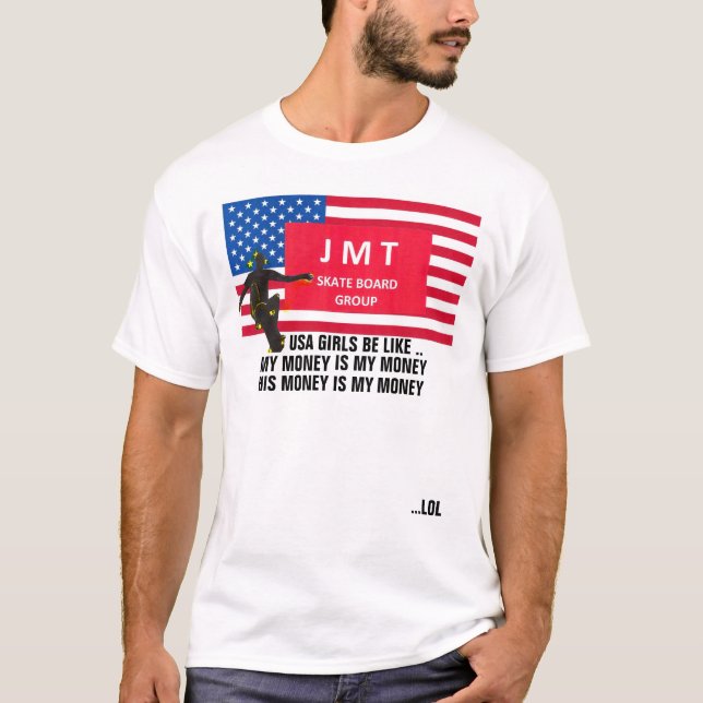 US TJEJER ÄR SOM Basic Mörk T-Shirt (Framsida)