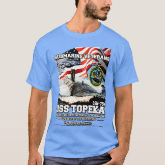 US Topeka SSN754 US Submarine veterans T Shirt