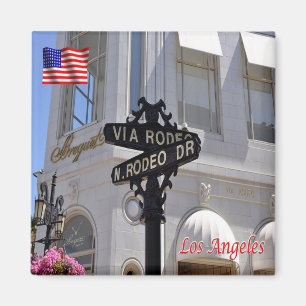 US U.S.A. Los Angeles Beverly Backe Rodeo Drive Magnet