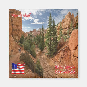 US U.S.A. Nationalparken Bryce Canyon Navaio Trail Magnet