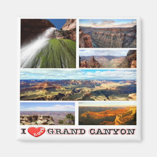 US U.S.A. Nationalparken Grand Canyon - I Kärlek Magnet