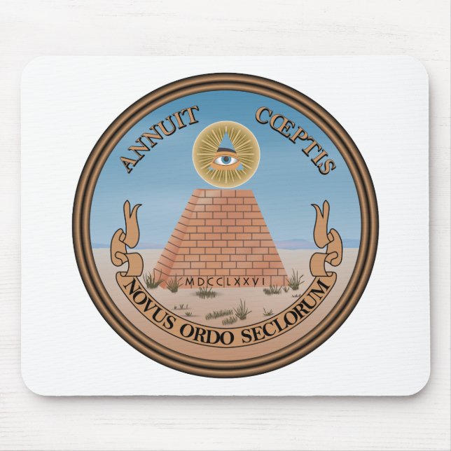 Us-underbaren förseglar den omvända officiella musmatta (Framsidan)