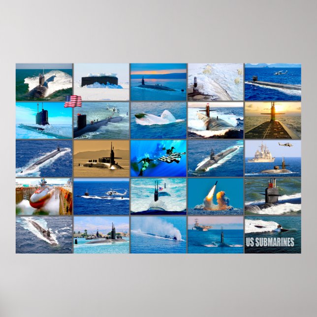 US UNDERMARINES "Montage" Poster (Framsidan)