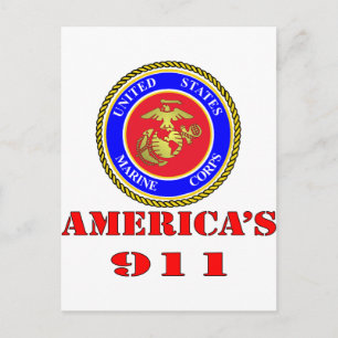 US United Stater Marine Corps America 911 Vykort