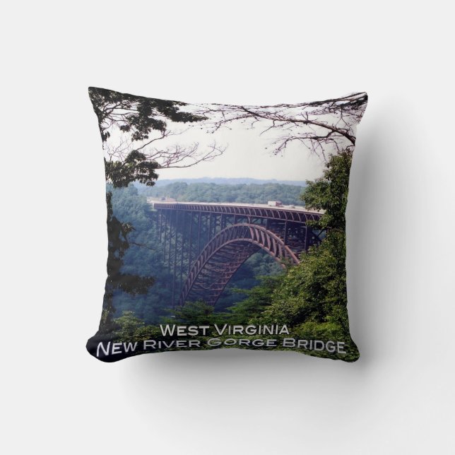 US Väster Virginia - New River Gorge Bridge - Kudde (Framsida)