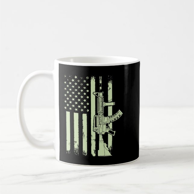 US Veteran Flagga 55 Kaffemugg (Vänster)