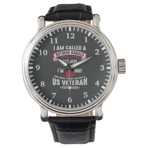 US Veteran Humor Retrött Soldier Armbandsur