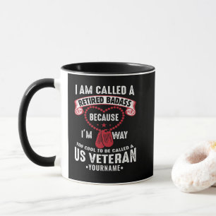 US Veteran Humor Retrött Soldier Mugg